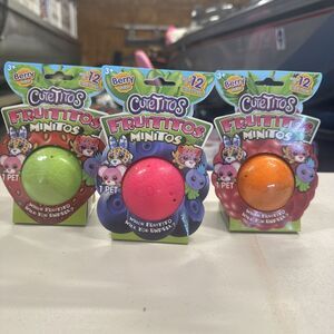Cutetitos Fruititos Minitos Berry Series Blind Capsule Lot of 3 New Sealed
